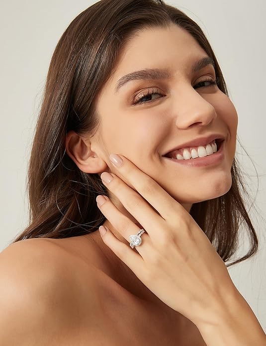1.5 Carat 925 Sterling Silver Wedding Teardrop Bridal Ring Set