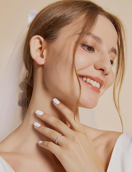 Halber Ewigkeitsring aus gewebtem, gedrehtem Seil aus Sterlingsilber