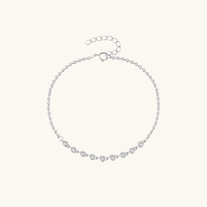 Pavé-Diamant-Perlenarmband