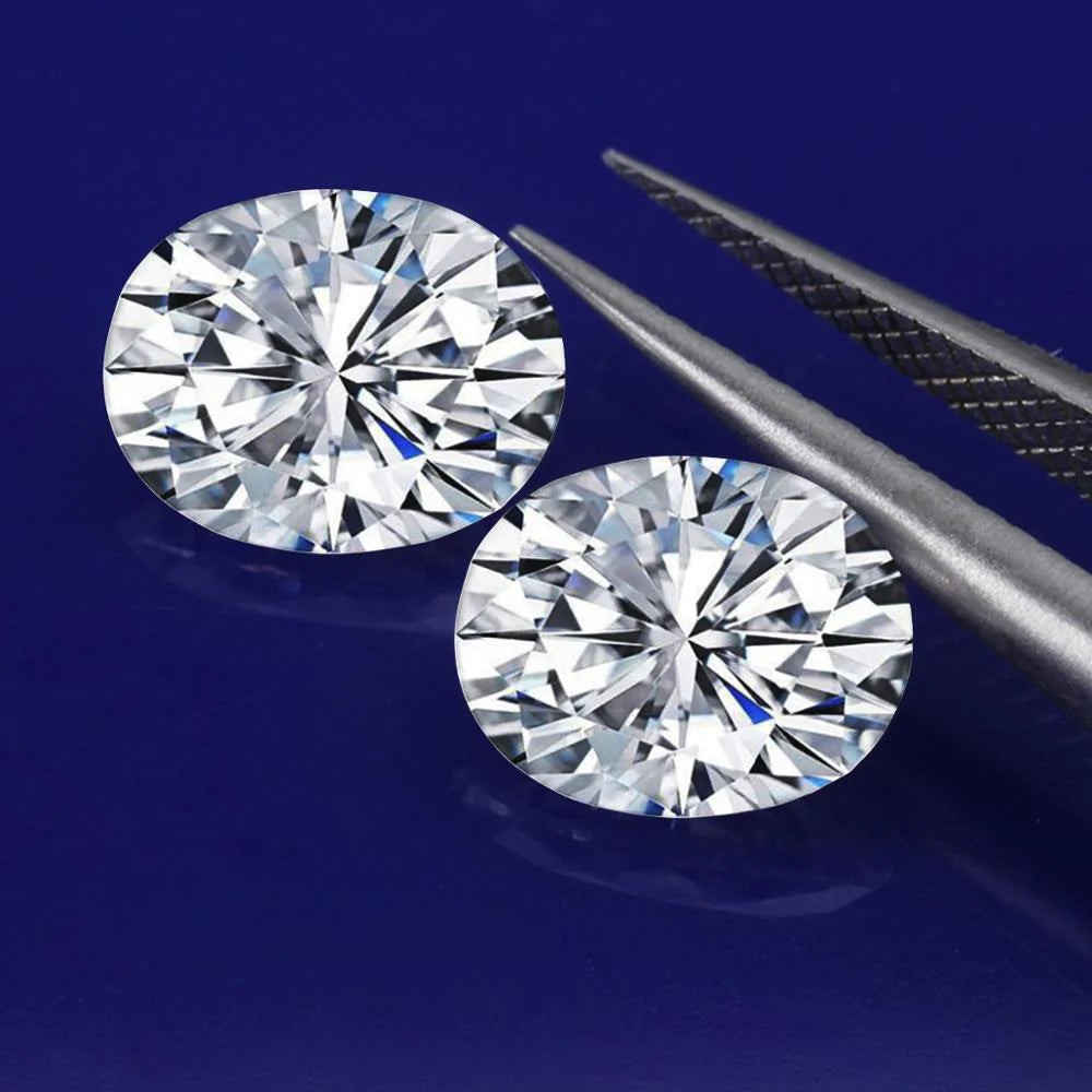 3 Carat 8*10mm Oval Shape Moissanite Loose Stones