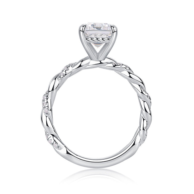 Luxury 5 Carat Round Cut Moissanite Engagement Ring(12)