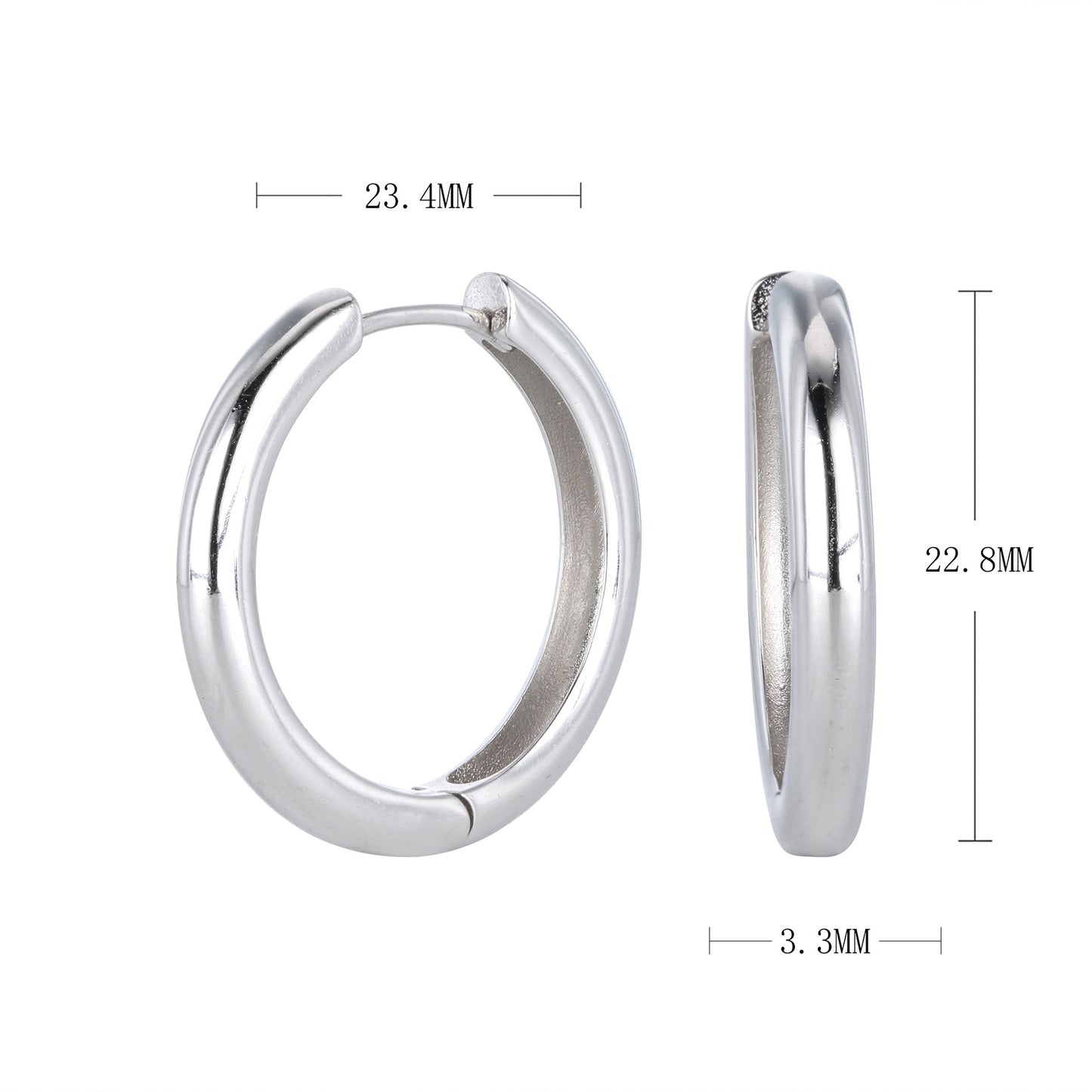 Créoles Tube Huggie