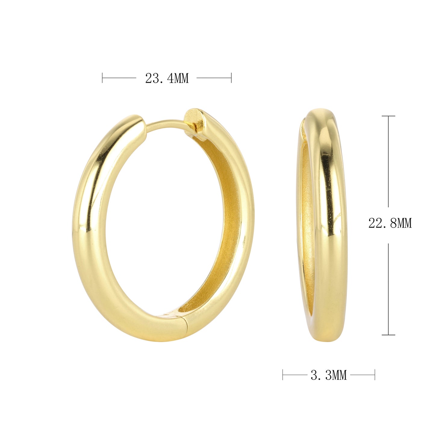 Créoles Tube Huggie