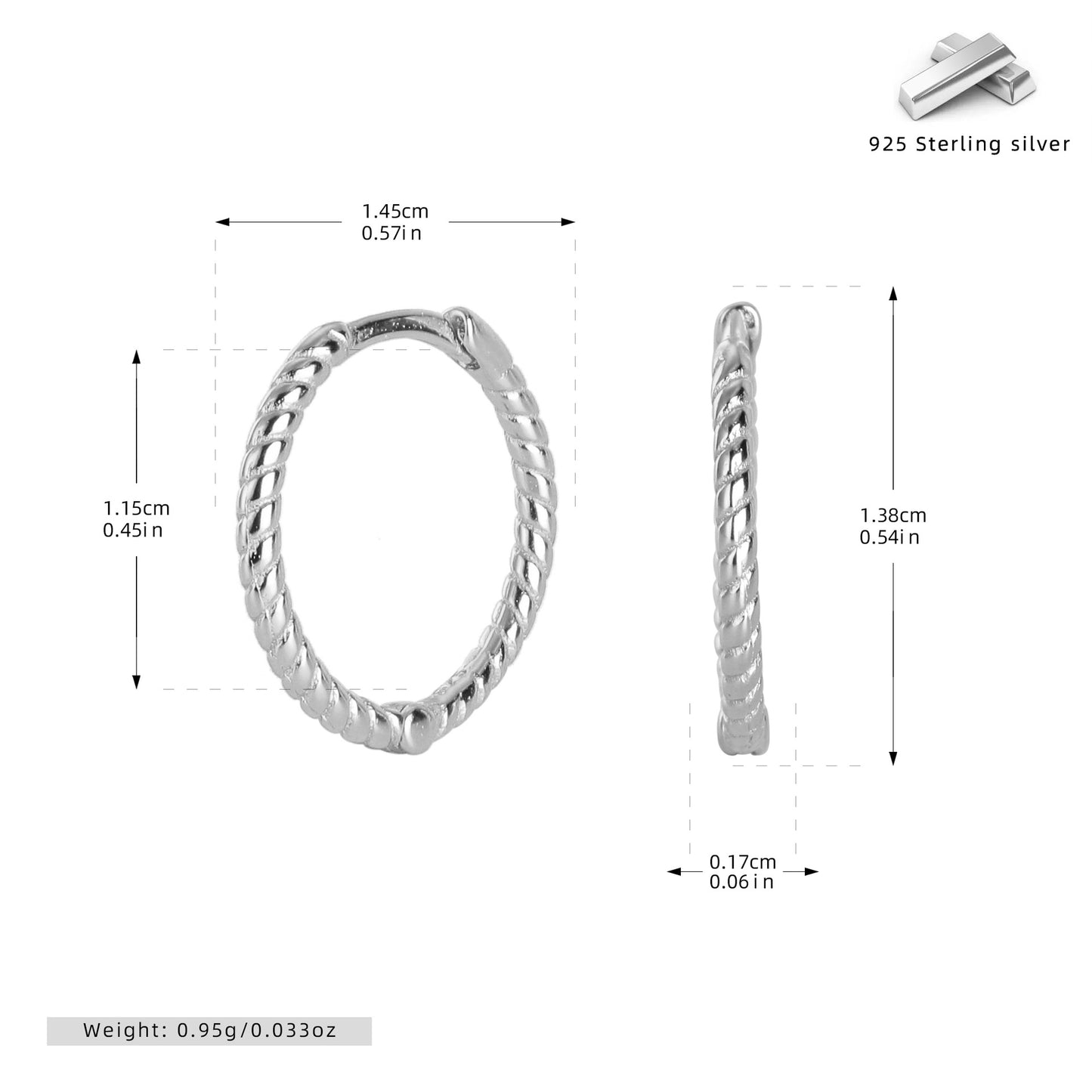 Créoles en corde