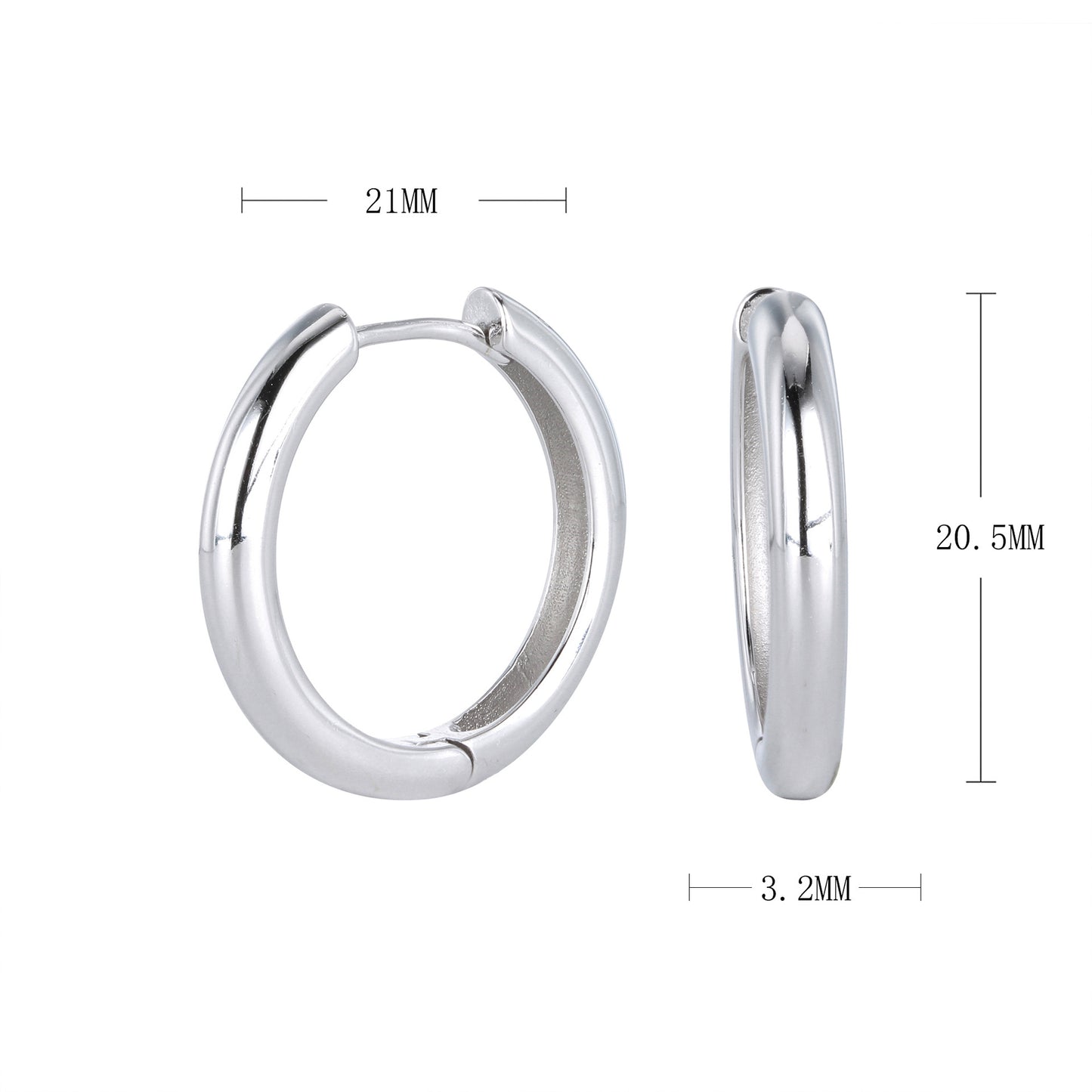 Créoles Tube Huggie