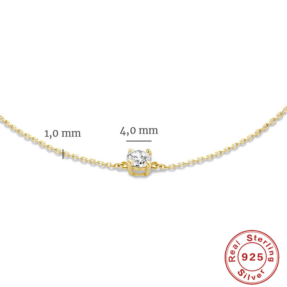 Solo-Armband mit runden Diamanten
