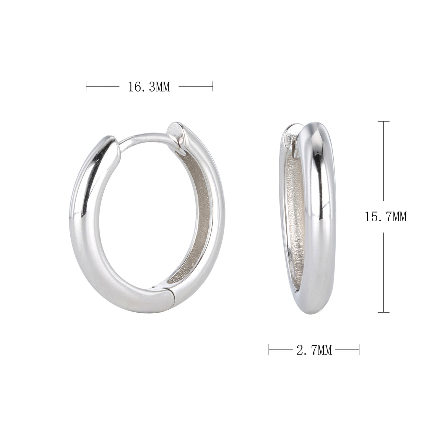 Créoles Tube Huggie