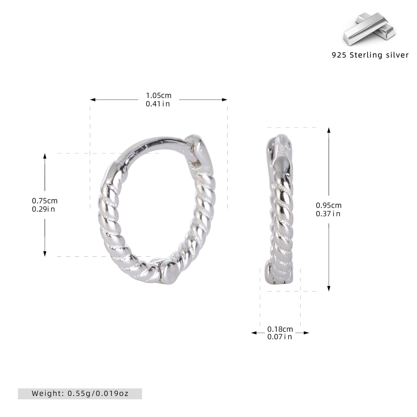 Créoles en corde