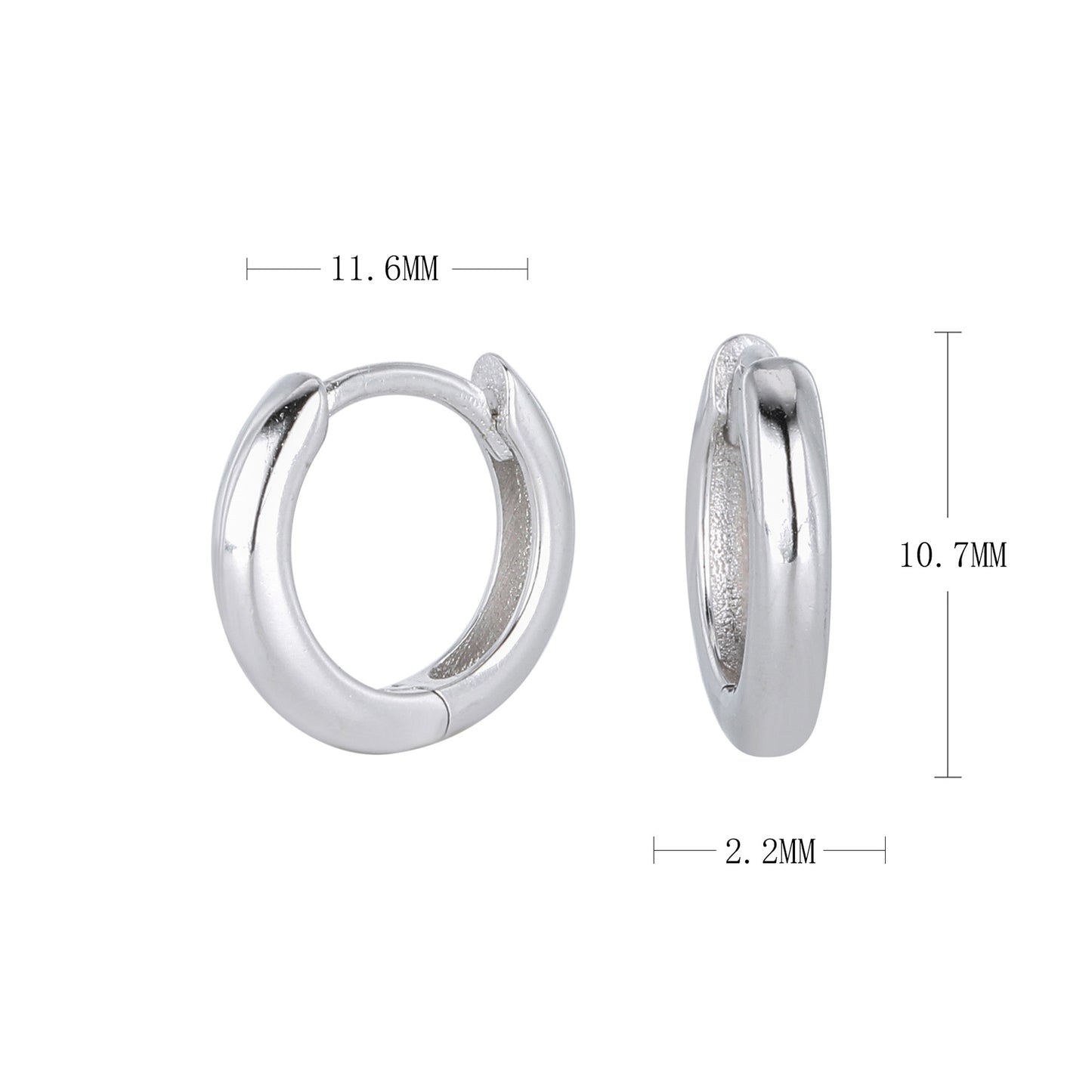Créoles Tube Huggie