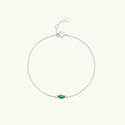 Solo Emerald Gemstone Bracelet