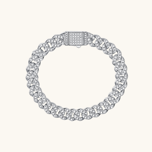 Iced Curb Chain Bracelet