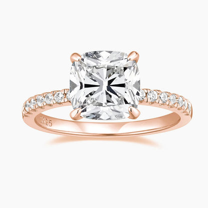 cushion cut engagement rings, cushion cut diamond ring, cubic zirconia engagement ring, cubic zirconia wedding ring, cushion cut ring, cushion ring