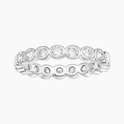 wedding band for women, s925 eternity rings, round cut eternity ring, sterling silver wedding band, round cut, s925 wedding band, cubic zirconia ring, stackable ring, affordable jewelry for woman, cheap ring under $50