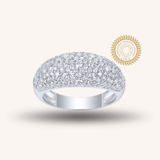 Luxury 5 Carat Round Cut Moissanite Engagement Ring（11）
