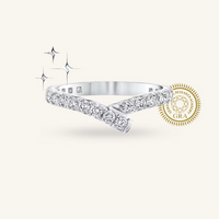 Ribbon Wedding Band（12Pcs/0.03ct）