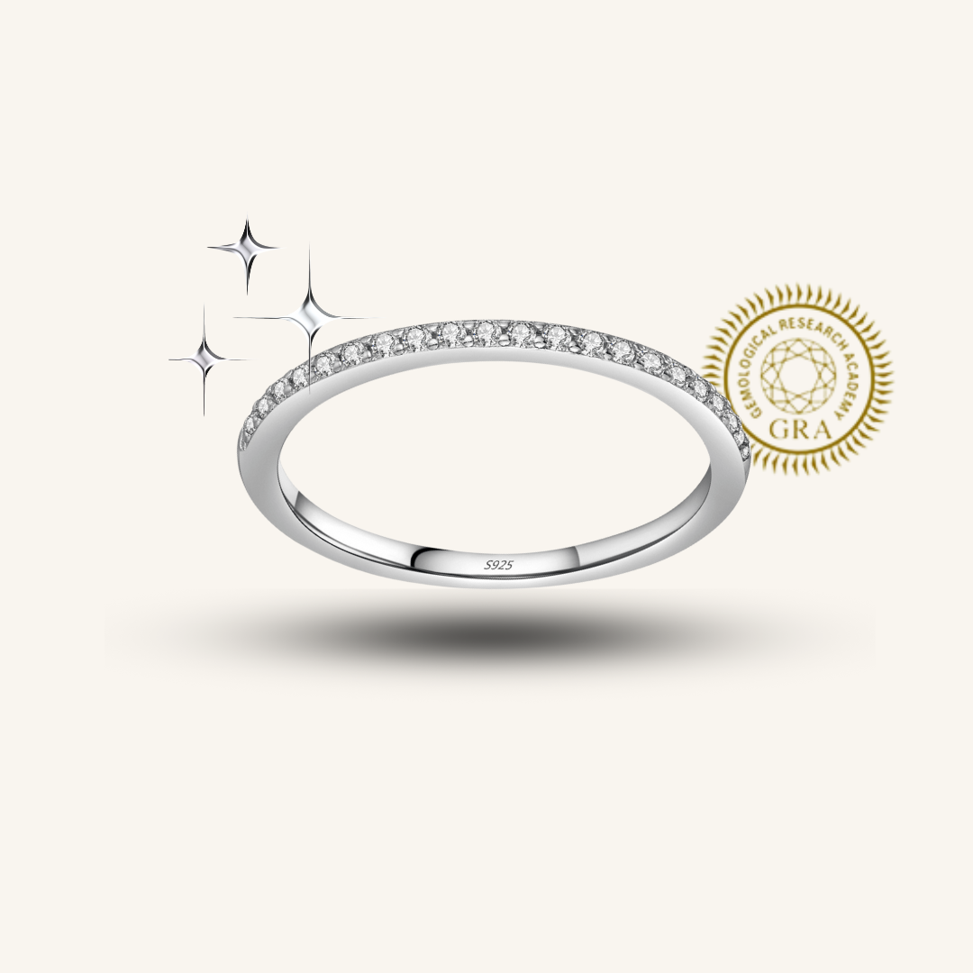 Moissanite Diamonds Team Ring