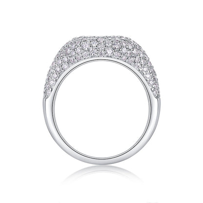 Luxury 5 Carat Round Cut Moissanite Engagement Ring（10）