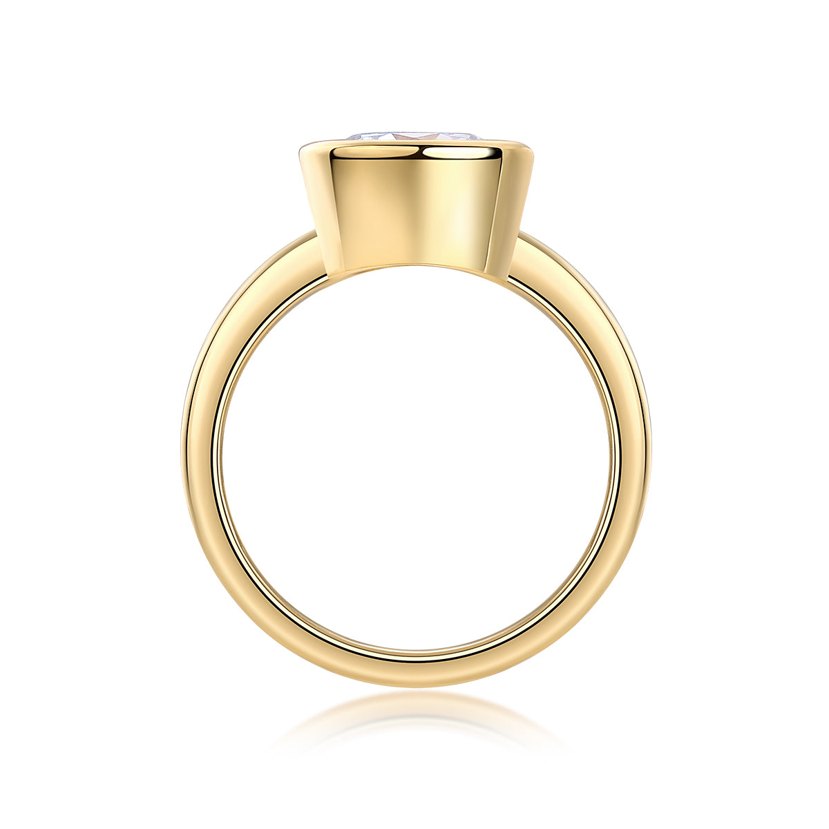 Luxury 5 Carat Round Cut Moissanite Engagement Ring（07）