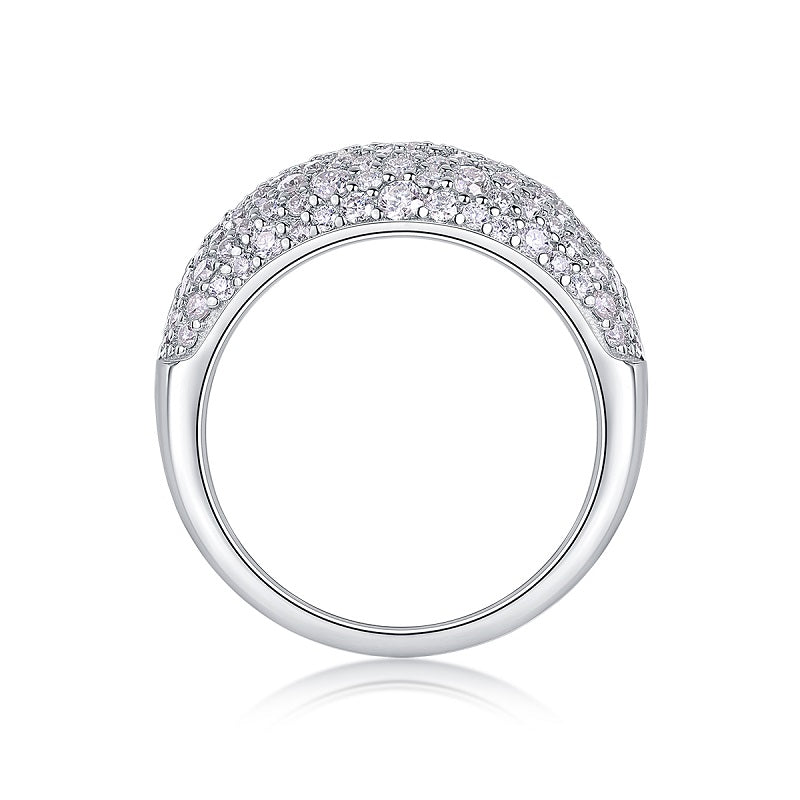 Luxury 5 Carat Round Cut Moissanite Engagement Ring（11）