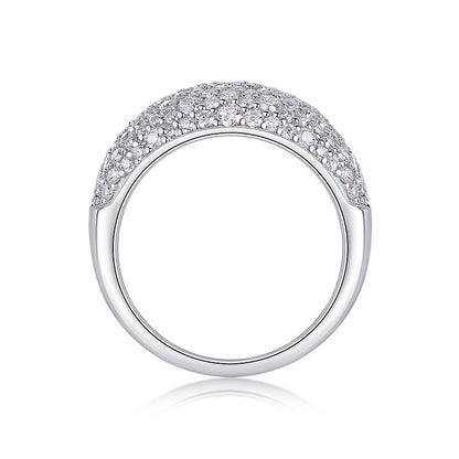 Luxury 5 Carat Round Cut Moissanite Engagement Ring（11）