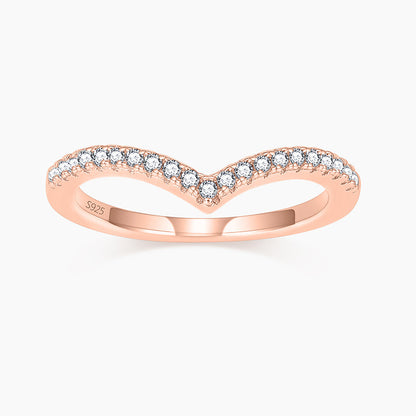 v shaped rings, s925 v shaped ring for women, sterling silver stackable ring, womens eternity ring, sterling silver eternity ring, sterling silver eternity ring, eternity band engagement ring