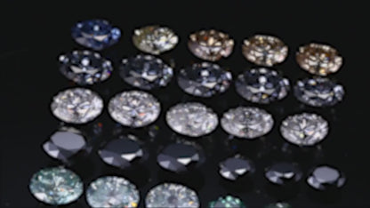 Oval Cut Blue Moissanite Loose Stones